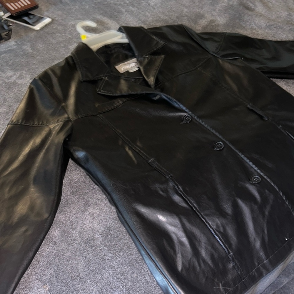 Rave Large Leather Jacket